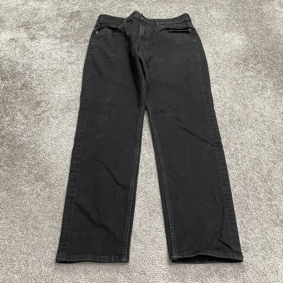 Everlane Straight Uniform Denim Jeans Mens 33x32 Black Dark Wash Cotton Casual.. - Picture 1 of 11